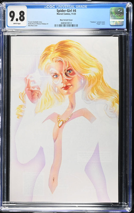 SPIDER-GIRL (3RD SERIES) # 4 CGC 9.8 NM/MT Alex Ross Timeless DAGGER Virgin Variant