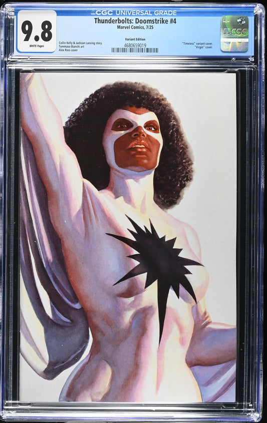 THUNDERBOLTS: DOOMSTRIKE # 4 CGC 9.8 NM/MT Alex Ross Timeless PHOTON Virgin Variant