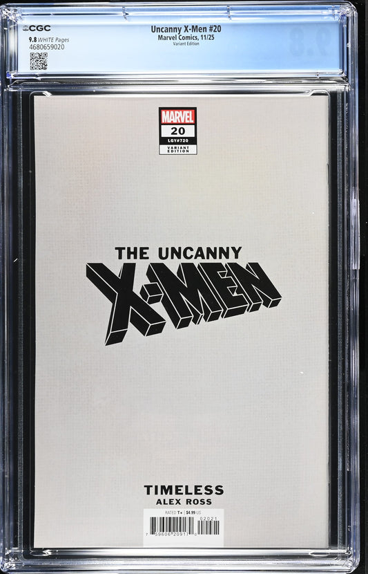 UNCANNY X-MEN (6TH SERIES) #20 CGC 9.8 NM/MT Alex Ross Timeless ROGUE Virgin Variant