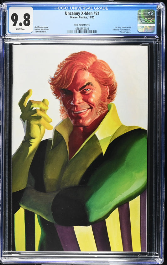 UNCANNY X-MEN (6TH SERIES) #21 CGC 9.8 NM/MT Alex Ross Timeless BANSHEE Virgin Variant