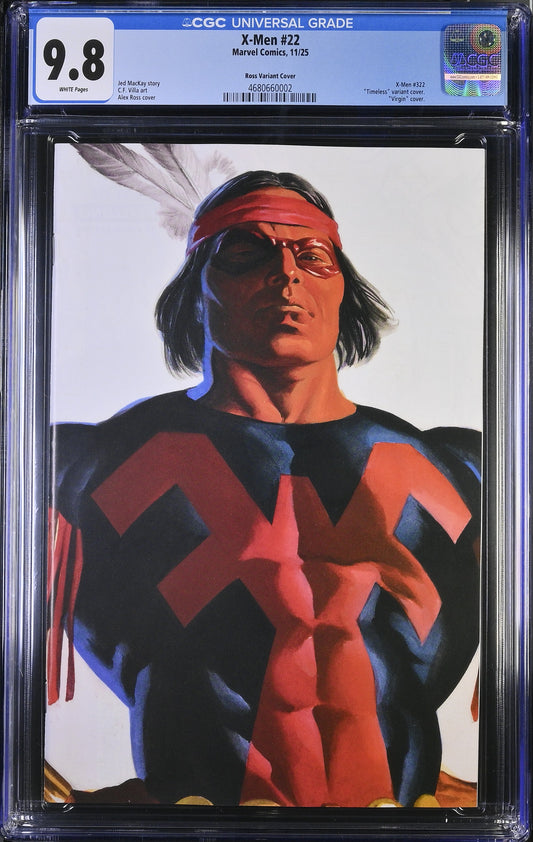 X-MEN (7TH SERIES) #22 CGC 9.8 NM/MT Alex Ross Timeless THUNDERBIRD Virgin Variant