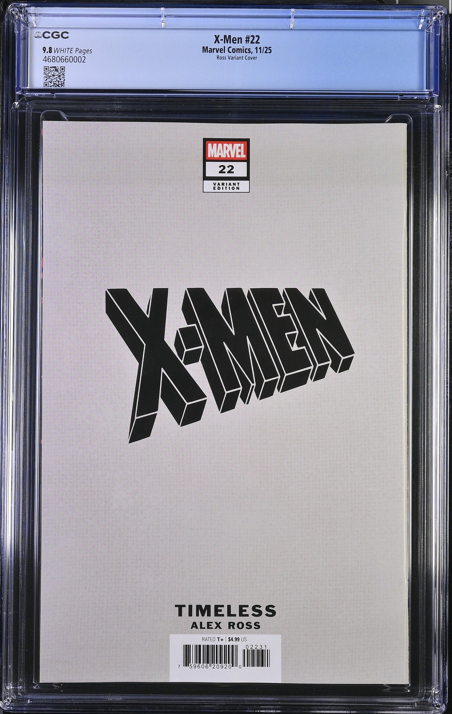 X-MEN (7TH SERIES) #22 CGC 9.8 NM/MT Alex Ross Timeless THUNDERBIRD Virgin Variant