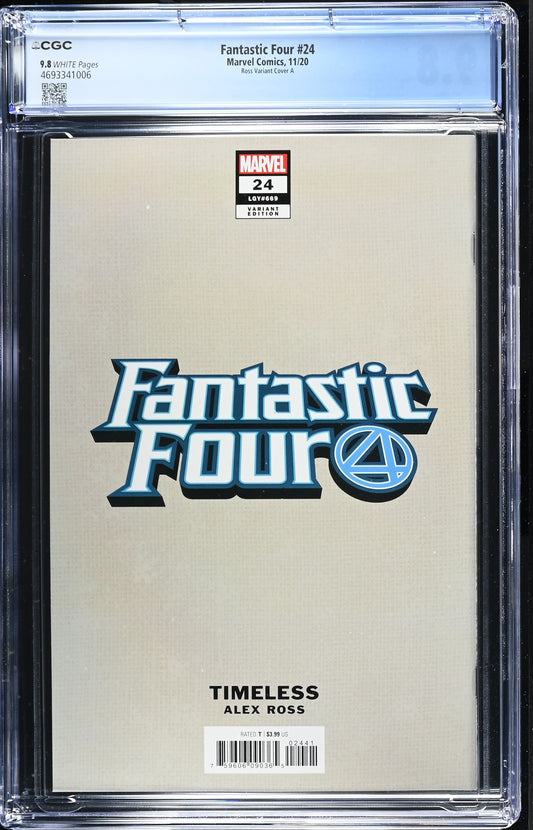 FANTASTIC FOUR (6TH SERIES) #24/A CGC 9.8 NM/MT Alex Ross Timeless MISTER FANTASTIC Virgin Variant