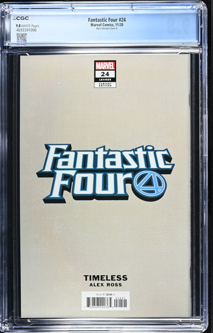 FANTASTIC FOUR (6TH SERIES) #24/A CGC 9.8 NM/MT Alex Ross Timeless MISTER FANTASTIC Virgin Variant