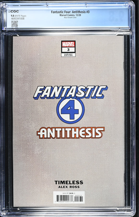FANTASTIC FOUR: ANTITHESIS # 3 CGC 9.8 NM/MT Alex Ross Timeless MEDUSA Virgin Variant