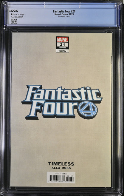 FANTASTIC FOUR (6TH SERIES) #24/B CGC 9.8 NM/MT Alex Ross Timeless INVISIBLE WOMAN