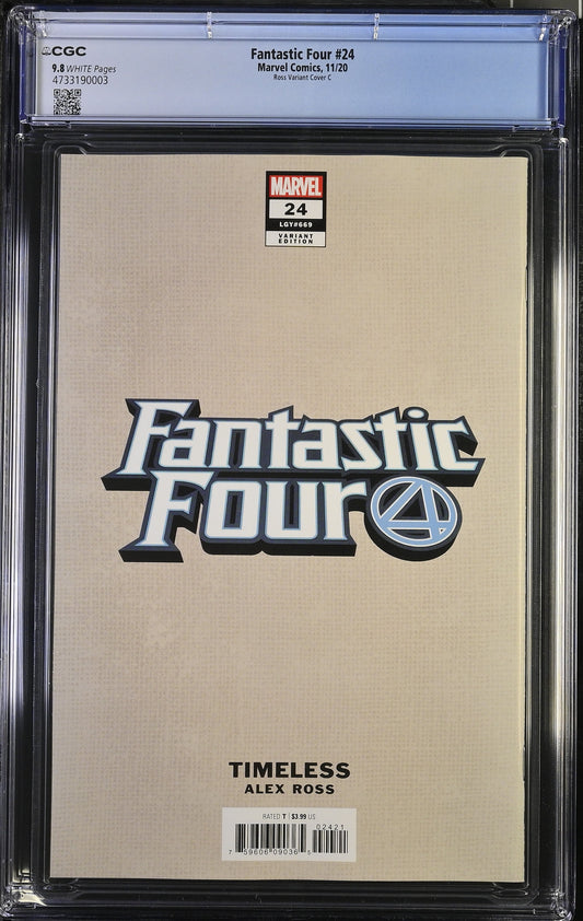 FANTASTIC FOUR (6TH SERIES) #24/C CGC 9.8 NM/MT Alex Ross Timeless HUMAN TORCH