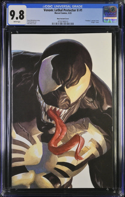 VENOM: LETHAL PROTECTOR II # 1 CGC 9.8 NM/MT Alex Ross Timeless VENOM
