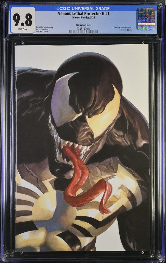 VENOM: LETHAL PROTECTOR II # 1 CGC 9.8 NM/MT Alex Ross Timeless VENOM