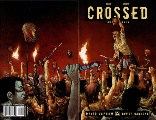 CROSSED FAMILY VALUES # 3/B VF Jacen Burrows Wraparound Cover Variant