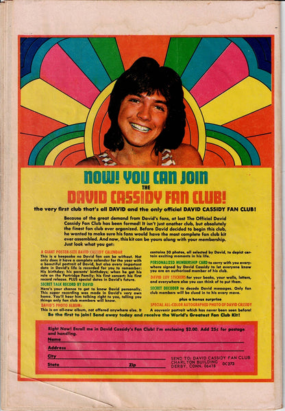 DAVID CASSIDY #10 GD