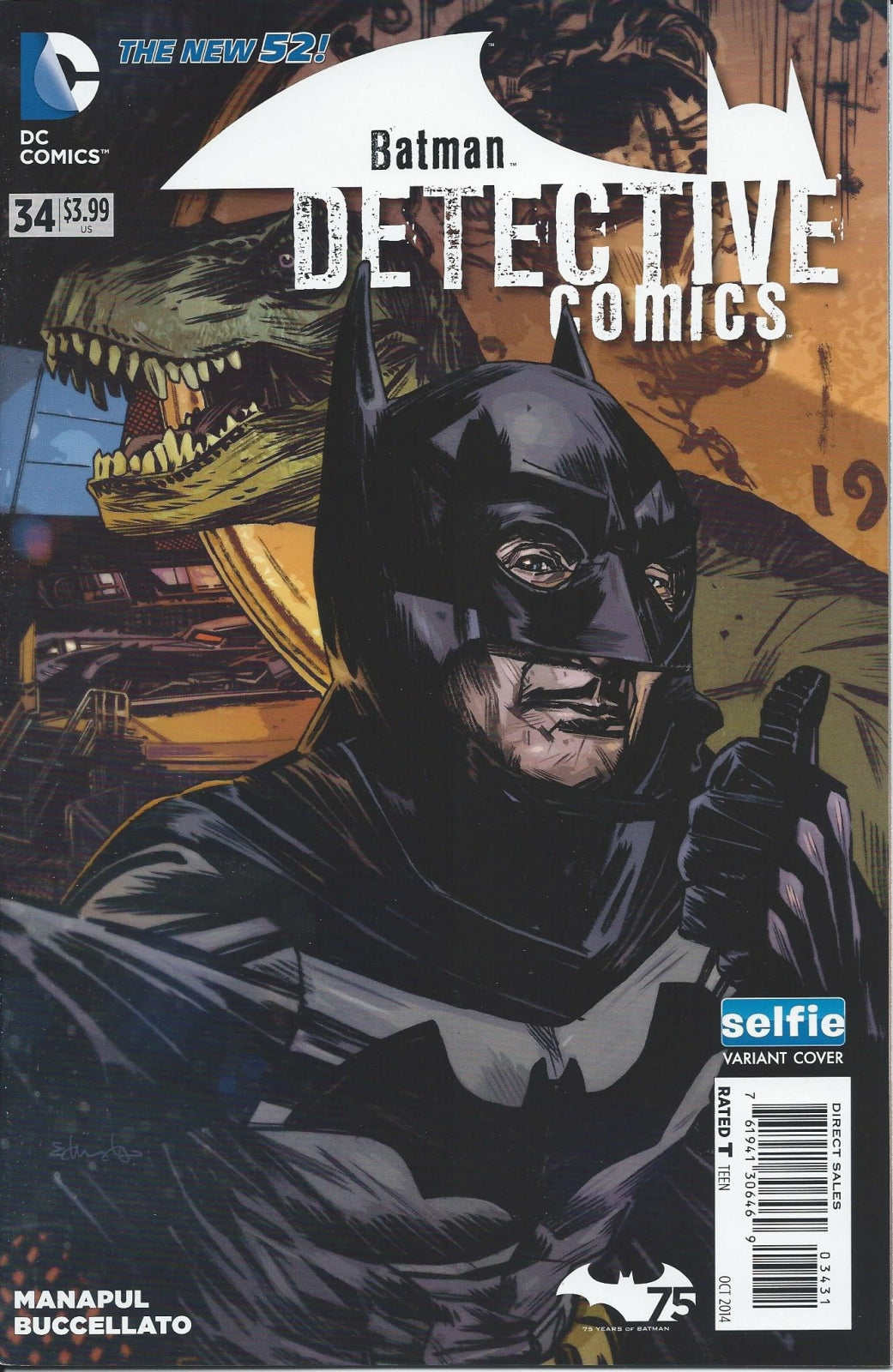 DETECTIVE COMICS (2ND SERIES) #34 NM Tommy Lee Edwards Selfie Variant