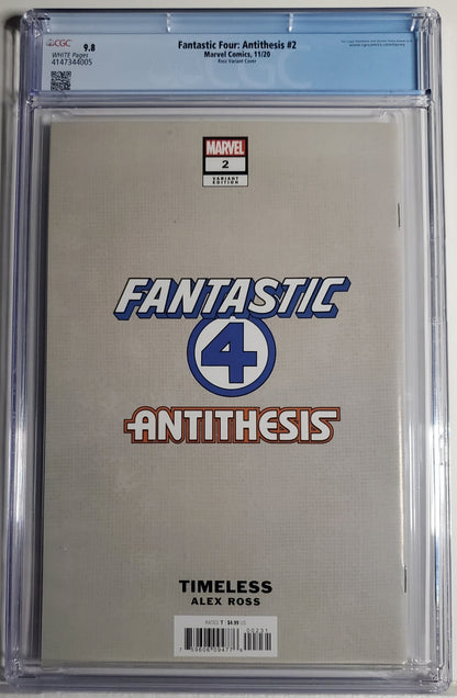 FANTASTIC FOUR: ANTITHESIS # 2 CGC 9.8 NM/MT Alex Ross Timeless Silver Surfer 4005