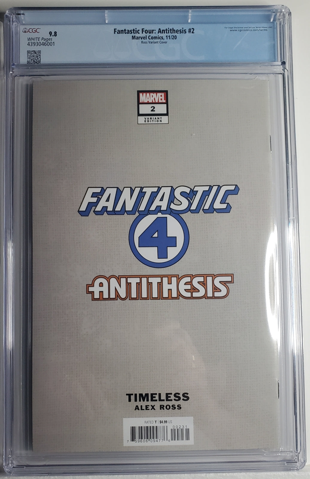 FANTASTIC FOUR: ANTITHESIS # 2 CGC 9.8 NM/MT Alex Ross Timeless Silver Surfer 6001