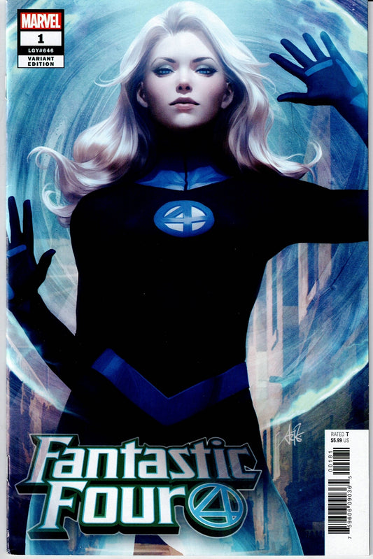 FANTASTIC FOUR (6TH SERIES) # 1/D NM- INVISIBLE WOMAN Stanley "Artgerm" Lau Variant