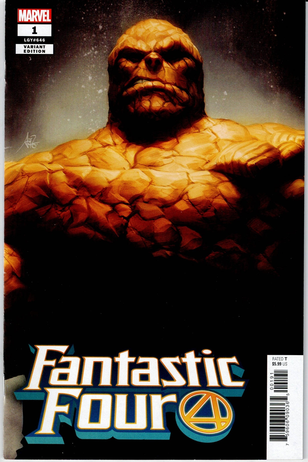 FANTASTIC FOUR (6TH SERIES) # 1/E NM- THE THING Stanley "Artgerm" Lau Variant