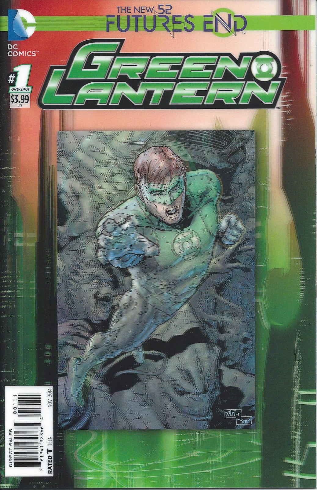 GREEN LANTERN: FUTURES END # 1 NM 3-D Hologram Cover