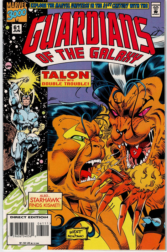 GUARDIANS OF THE GALAXY (1ST SERIES) #61 NM-