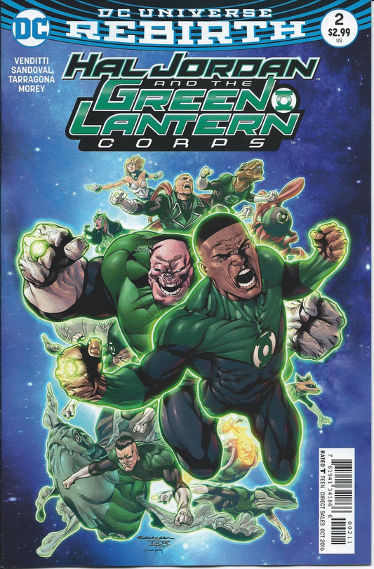 HAL JORDAN & THE GREEN LANTERN CORPS # 2 NM