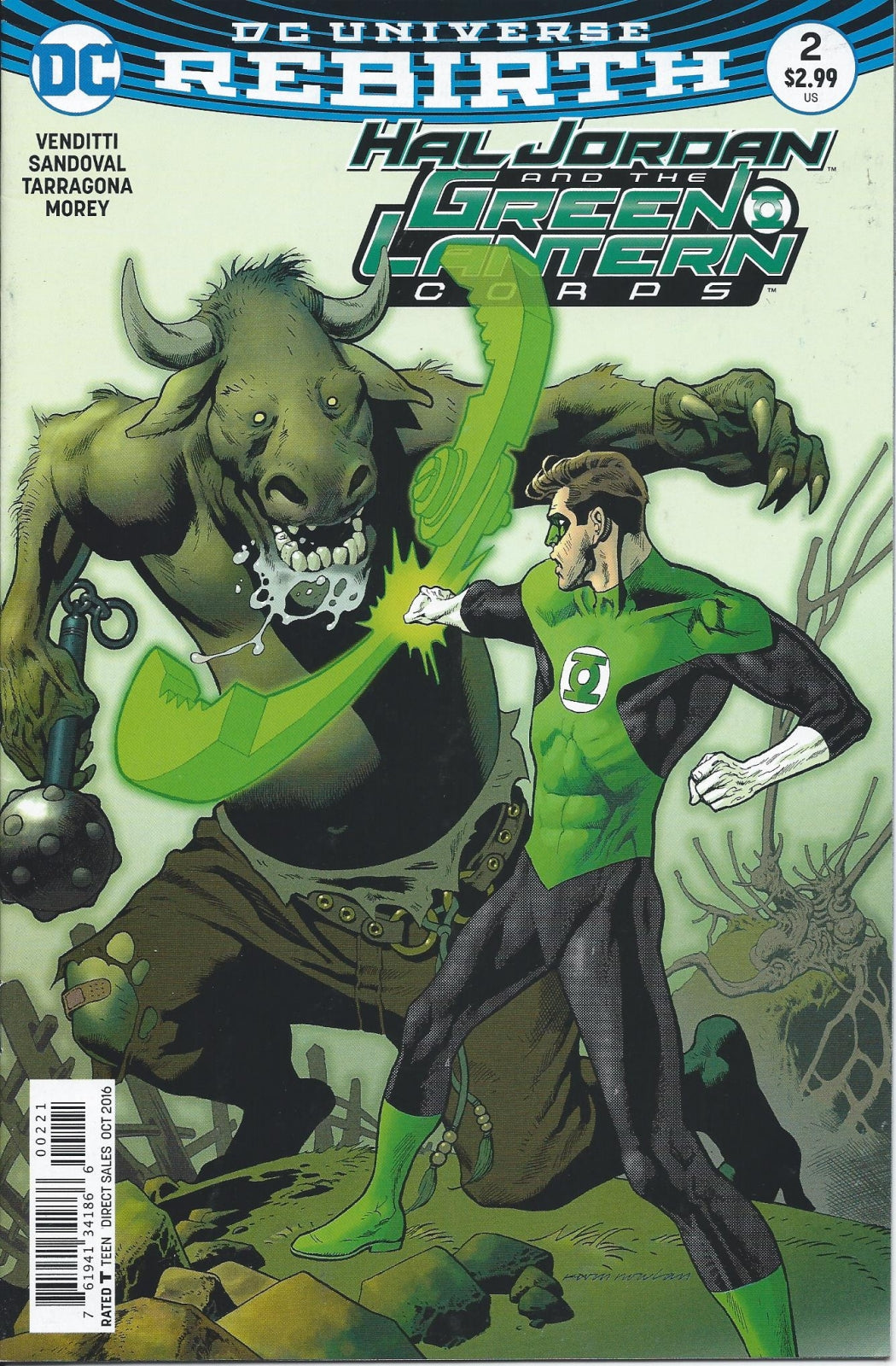 HAL JORDAN & THE GREEN LANTERN CORPS # 2 VF Kevin Nowlan Variant