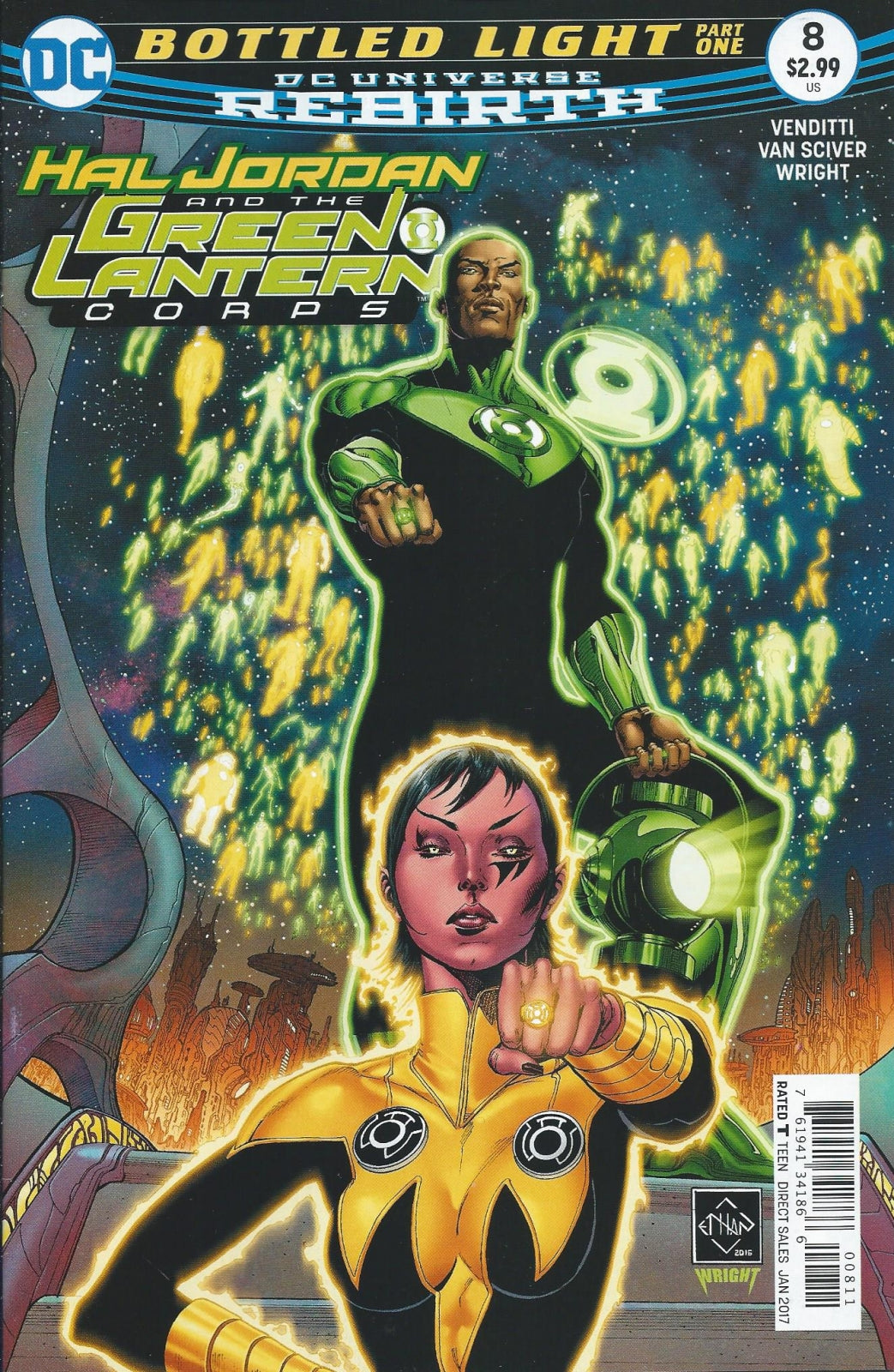 HAL JORDAN & THE GREEN LANTERN CORPS # 8 VF/NM