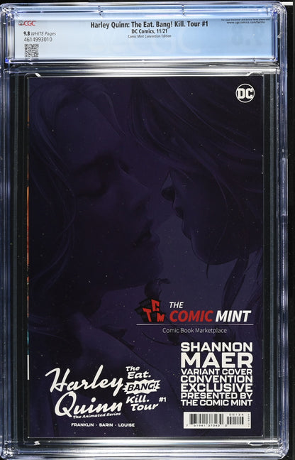 HARLEY QUINN: THE ANIMATED SERIES: THE EAT. BANG! KILL TOUR # 1 CGC 9.8 NM/MT Shannon Maer NYCC 2021 Exclusive Virgin Variant