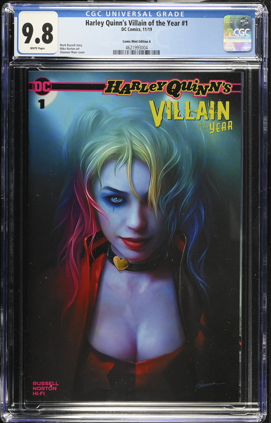 HARLEY QUINN'S VILLAIN OF THE YEAR # 1 CGC 9.8 NM/MT Shannon Maer Comic Mint Exclusive Variant