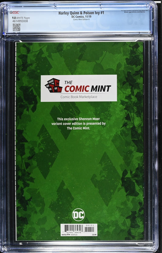 HARLEY QUINN & POISON IVY # 1 CGC 9.8 NM/MT Shannon Maer Comic Mint Exclusive Poison Ivy Variant