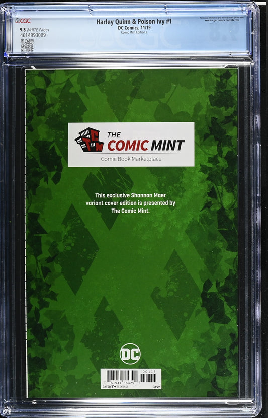 HARLEY QUINN & POISON IVY # 1 CGC 9.8 NM/MT Shannon Maer Comic Mint Exclusive Harley Quinn Variant