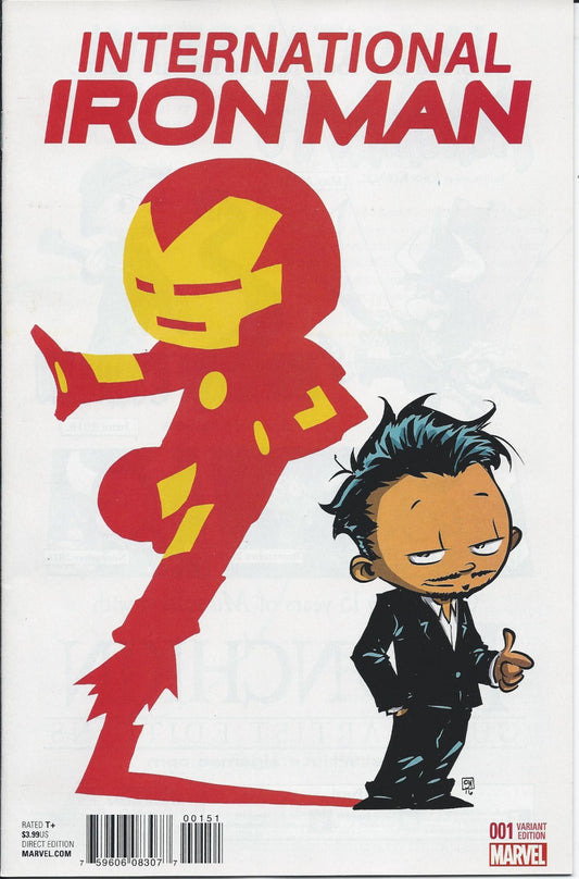 INTERNATIONAL IRON MAN # 1 NM Skottie Young Variant