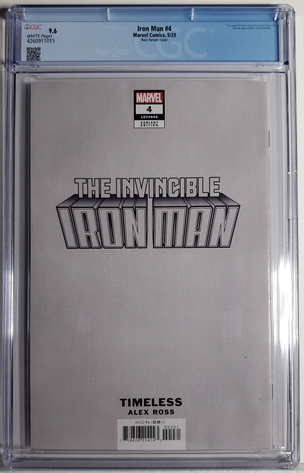 IRON MAN (7TH SERIES) # 4 CGC 9.6 NM+ Alex Ross Timeless Mandarin