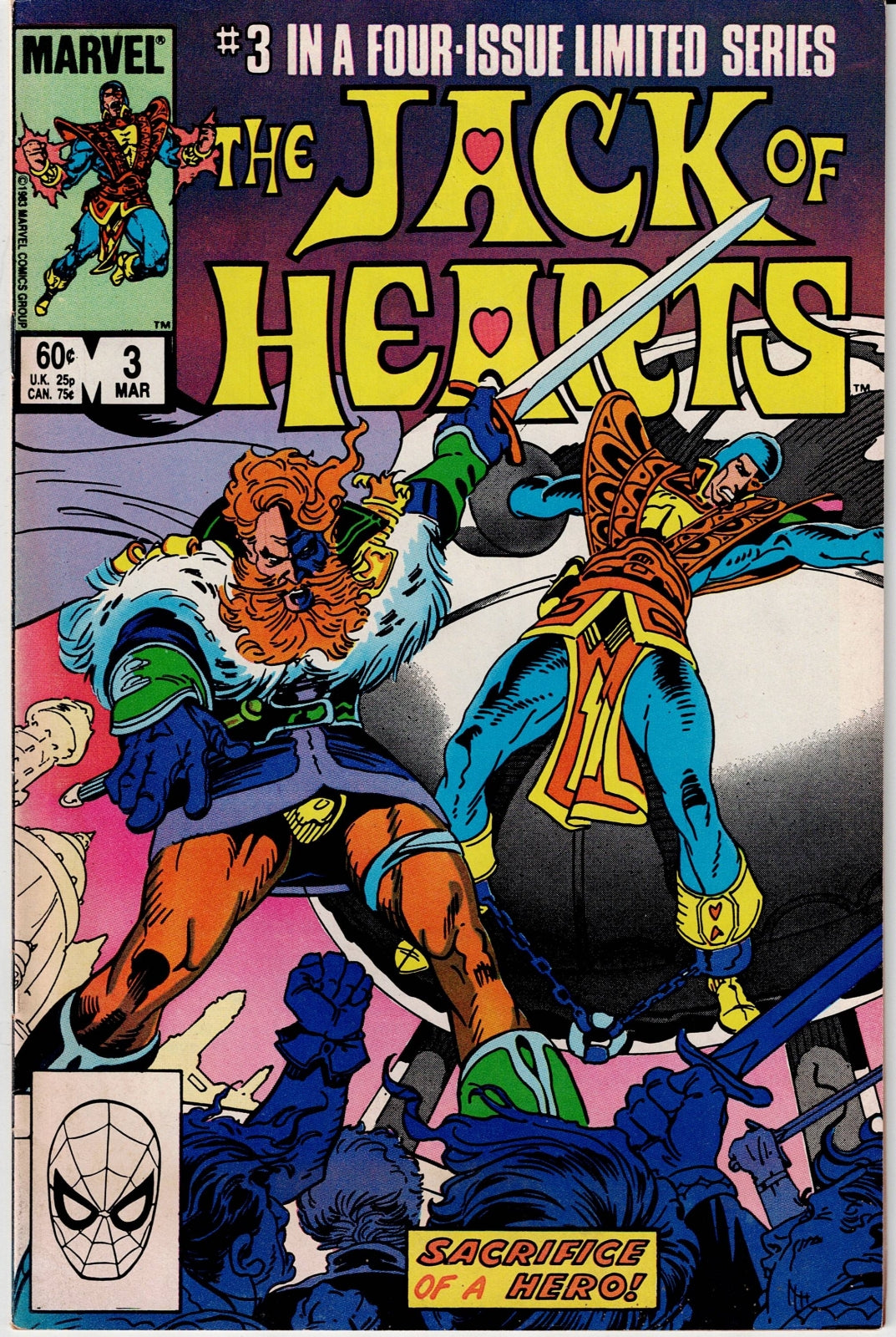 JACK OF HEARTS (MINI SERIES) # 3 VG/FN