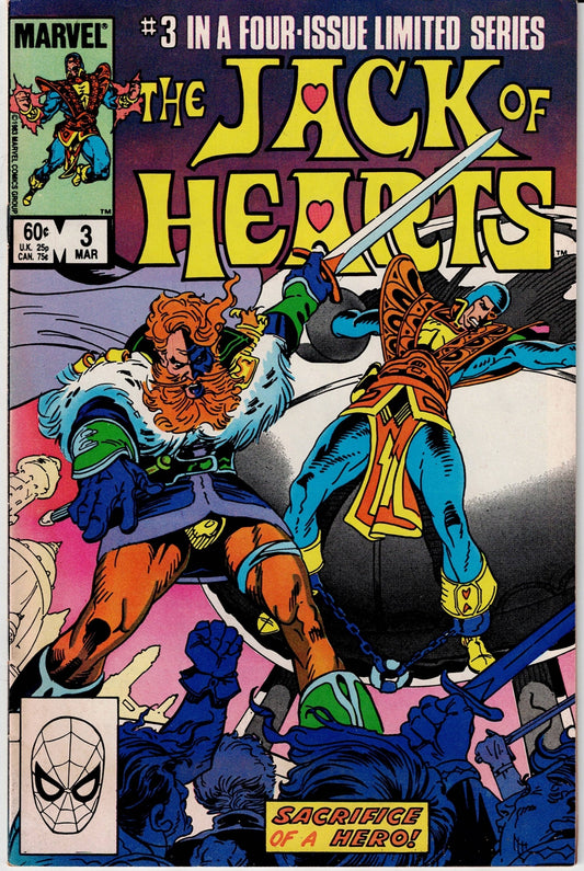 JACK OF HEARTS (MINI SERIES) # 3 VG/FN