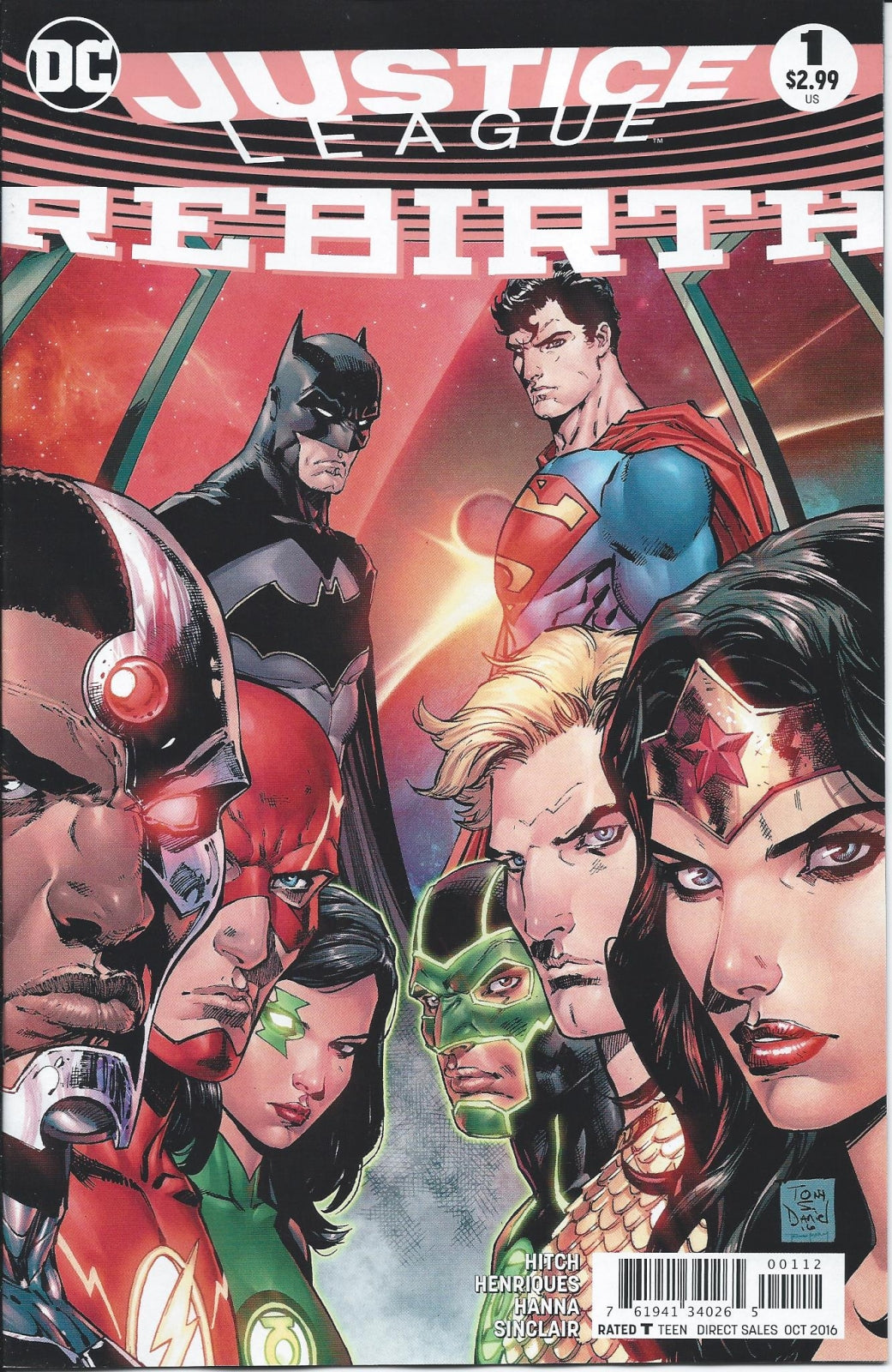 JUSTICE LEAGUE: REBIRTH # 1 NM 2nd Printing