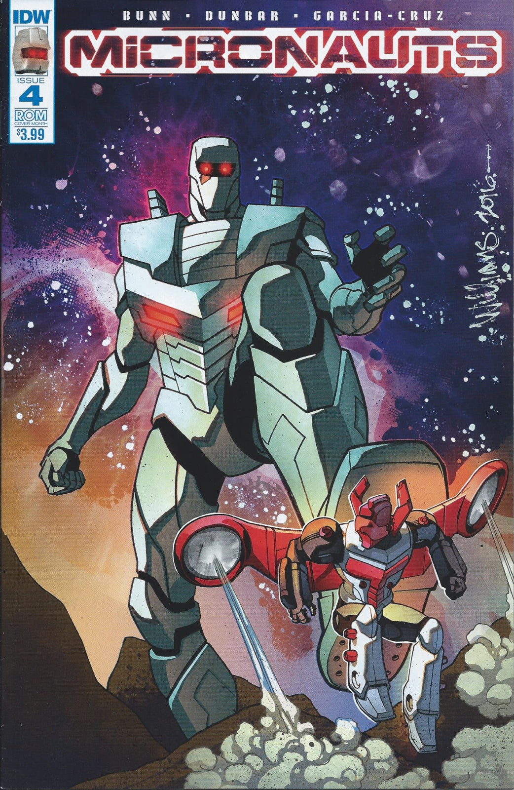 MICRONAUTS (IDW) # 4/B NM David Williams ROM Month Variant