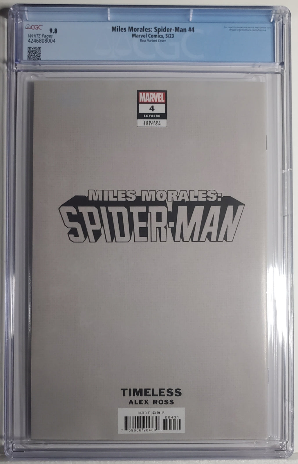 MILES MORALES: SPIDER-MAN (2ND SERIES) # 4 CGC 9.8 NM/MT Alex Ross Scorpion