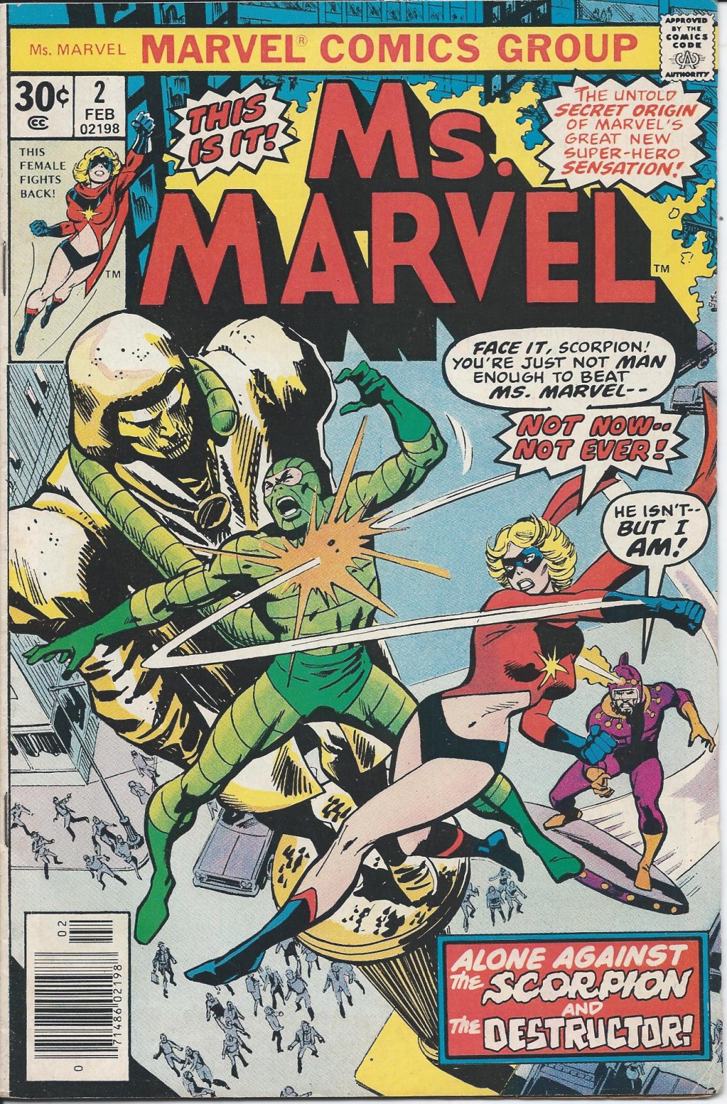 MS. MARVEL (1ST SERIES) # 2 FN/VF