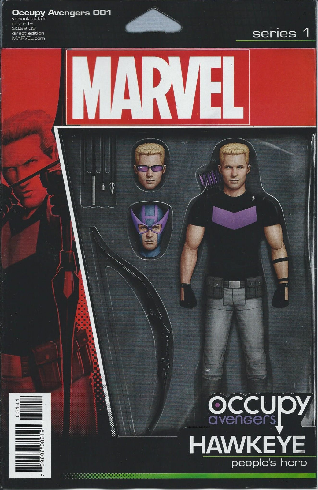 OCCUPY AVENGERS # 1 NM John Tyler Christopher Action Figure Variant