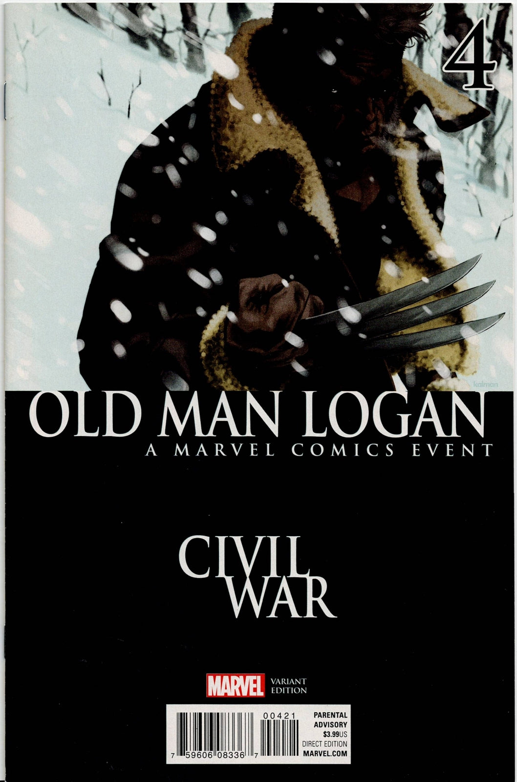 OLD MAN LOGAN (2ND SERIES) # 4 NM Kalman Andrasofszky Civil War Variant