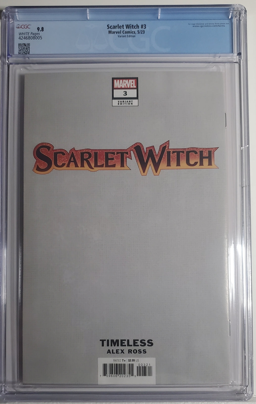 SCARLET WITCH (3RD SERIES) # 3 CGC 9.8 NM/MT Alex Ross Timeless Mephisto