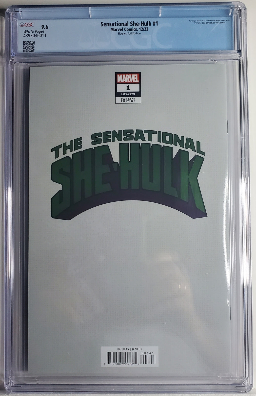 SENSATIONAL SHE-HULK (2ND SERIES) # 1 CGC 9.6 NM+ Hughes FOIL Variant