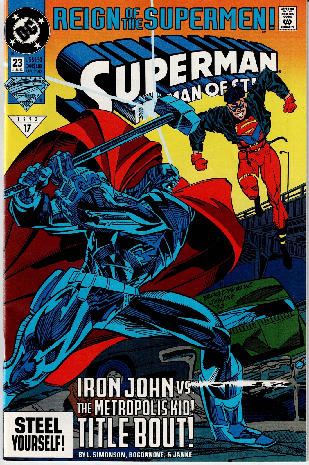 SUPERMAN: THE MAN OF STEEL # 23 FN/VF
