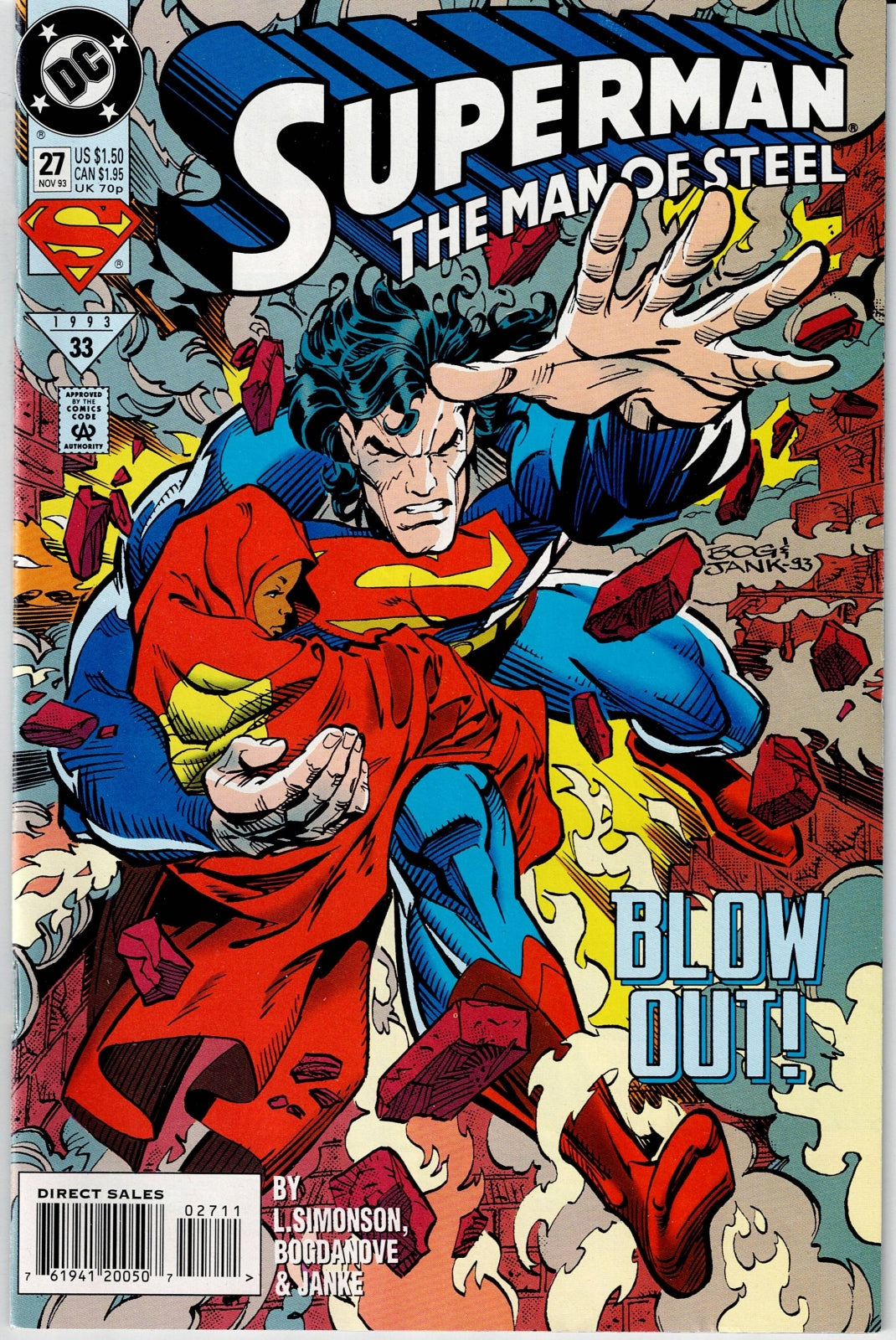 SUPERMAN: THE MAN OF STEEL # 27 FN/VF