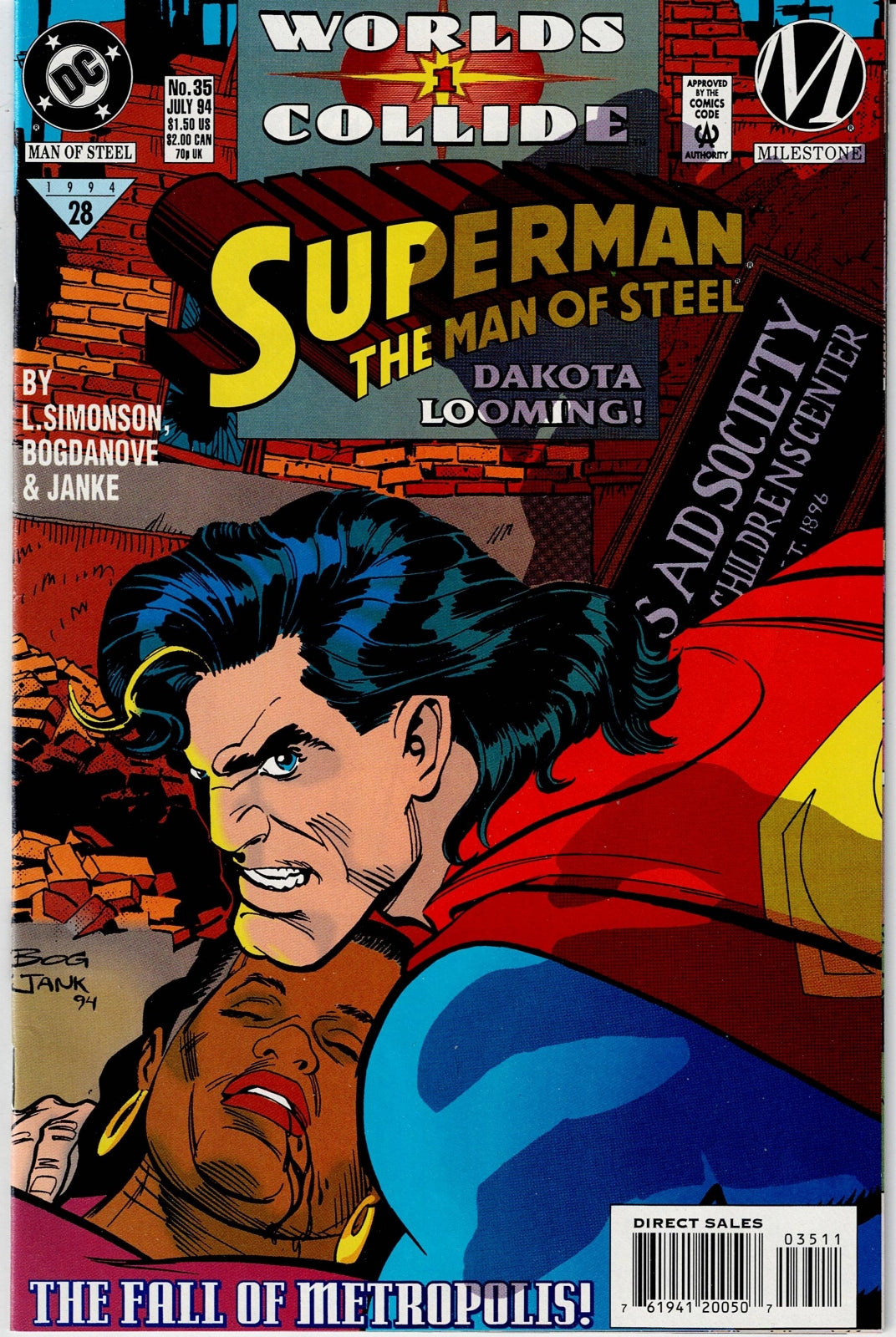 SUPERMAN: THE MAN OF STEEL # 35 NM-