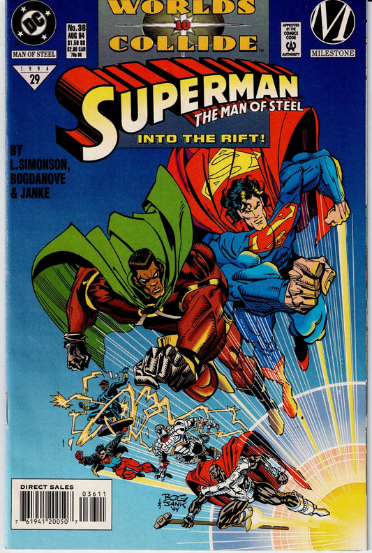 SUPERMAN: THE MAN OF STEEL # 36 VF