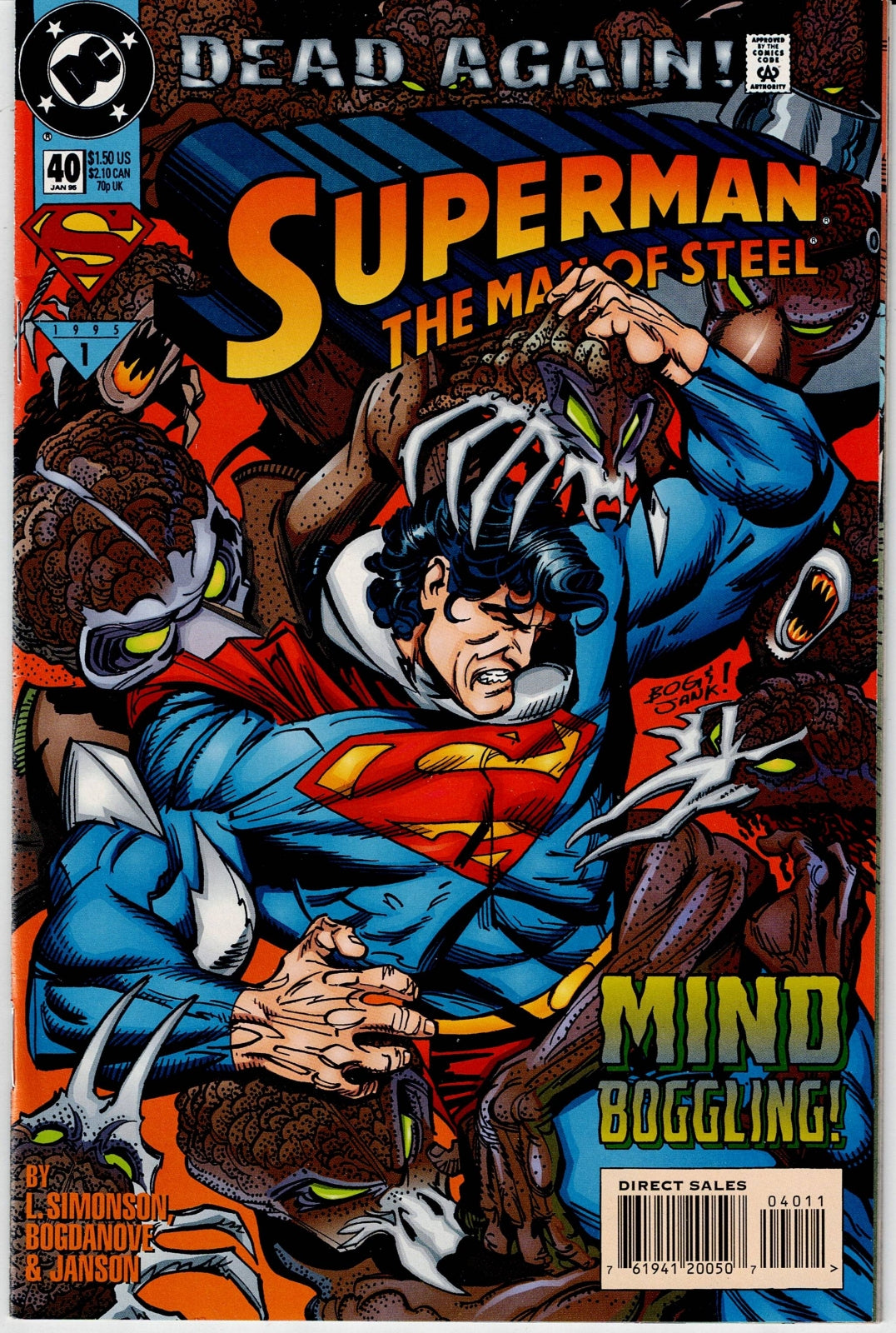 SUPERMAN: THE MAN OF STEEL # 40 VF
