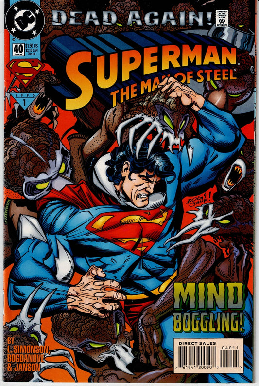 SUPERMAN: THE MAN OF STEEL # 40 VF