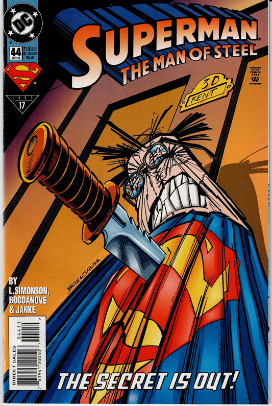 SUPERMAN: THE MAN OF STEEL # 44 VF