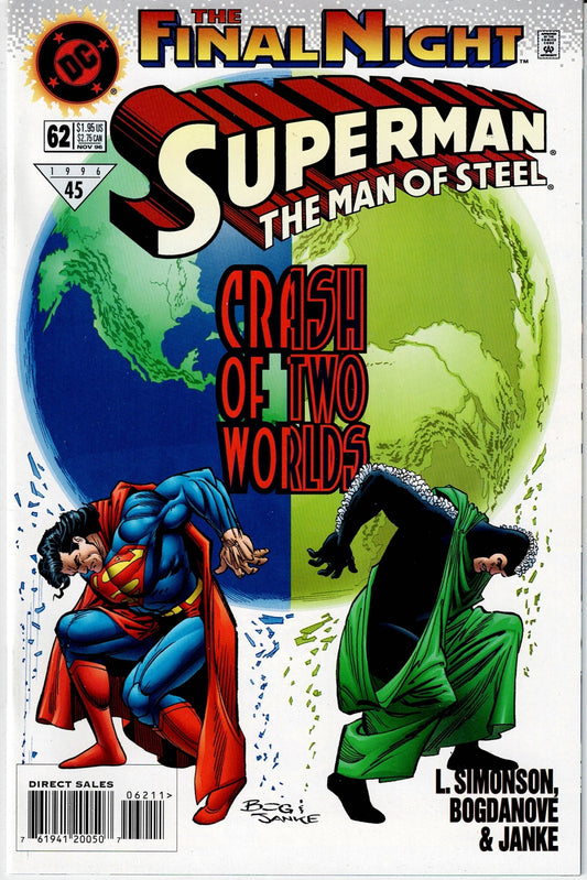 SUPERMAN: THE MAN OF STEEL # 62 NM-