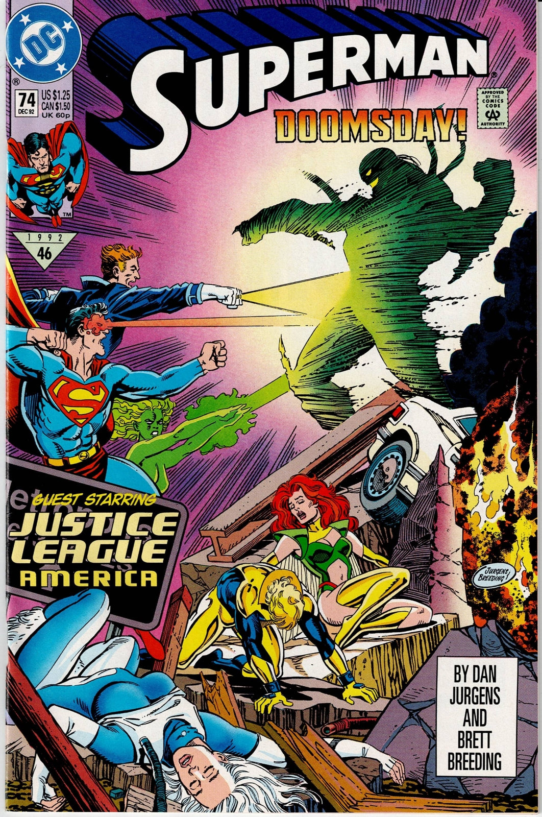 SUPERMAN (2ND SERIES) # 74 VF